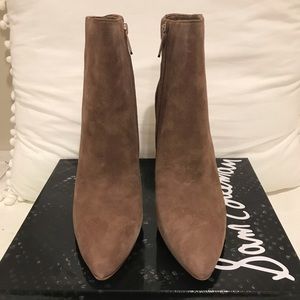 Sam Edelman Wren Booties Praline Suede